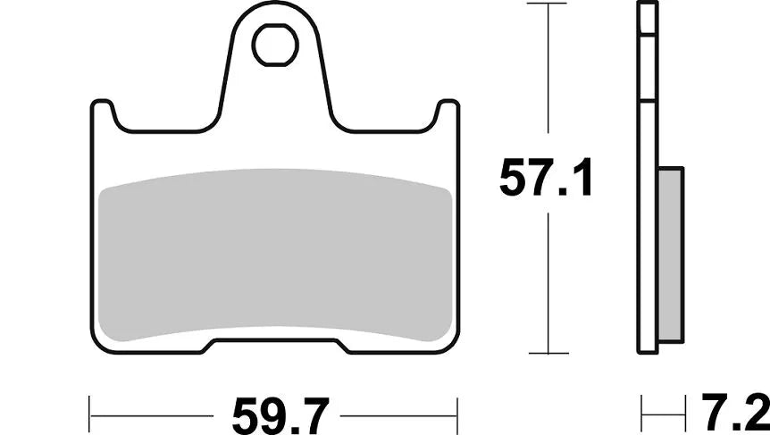 Sbs Psi Sintrede Metal Bremseklodser Til Atv/utv - For & Bag