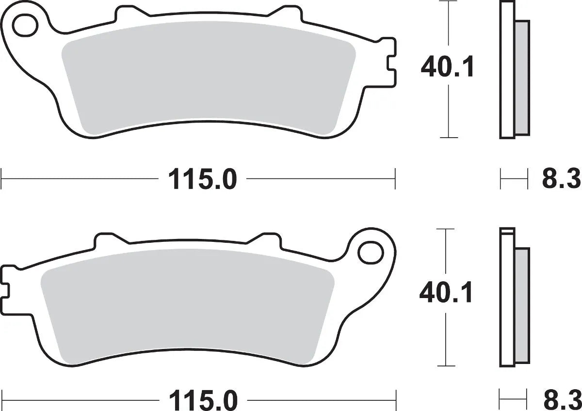 Sbs Ls Street Excel Sintrede Bremseklodser Bag - Bag