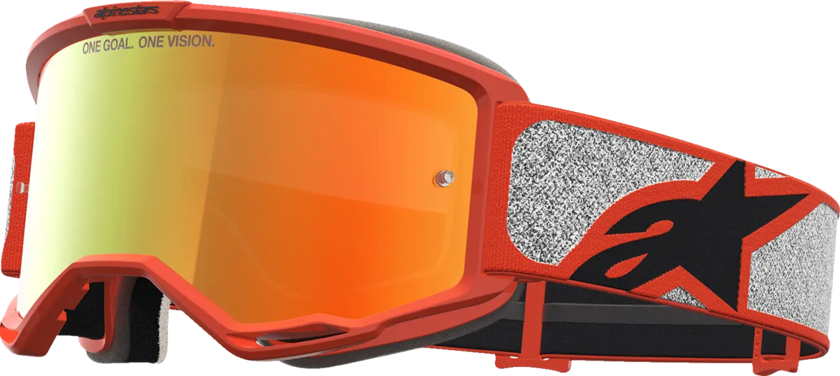 Alpinestars Vision 5 Rora Goggle Silver Orange Mirror-Red
