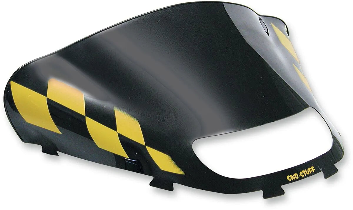 Sno Stuff Snowmobile Windshield - Black/yellow