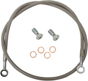 Parts Unlimited Forlænget bremseslange 37" Sølv