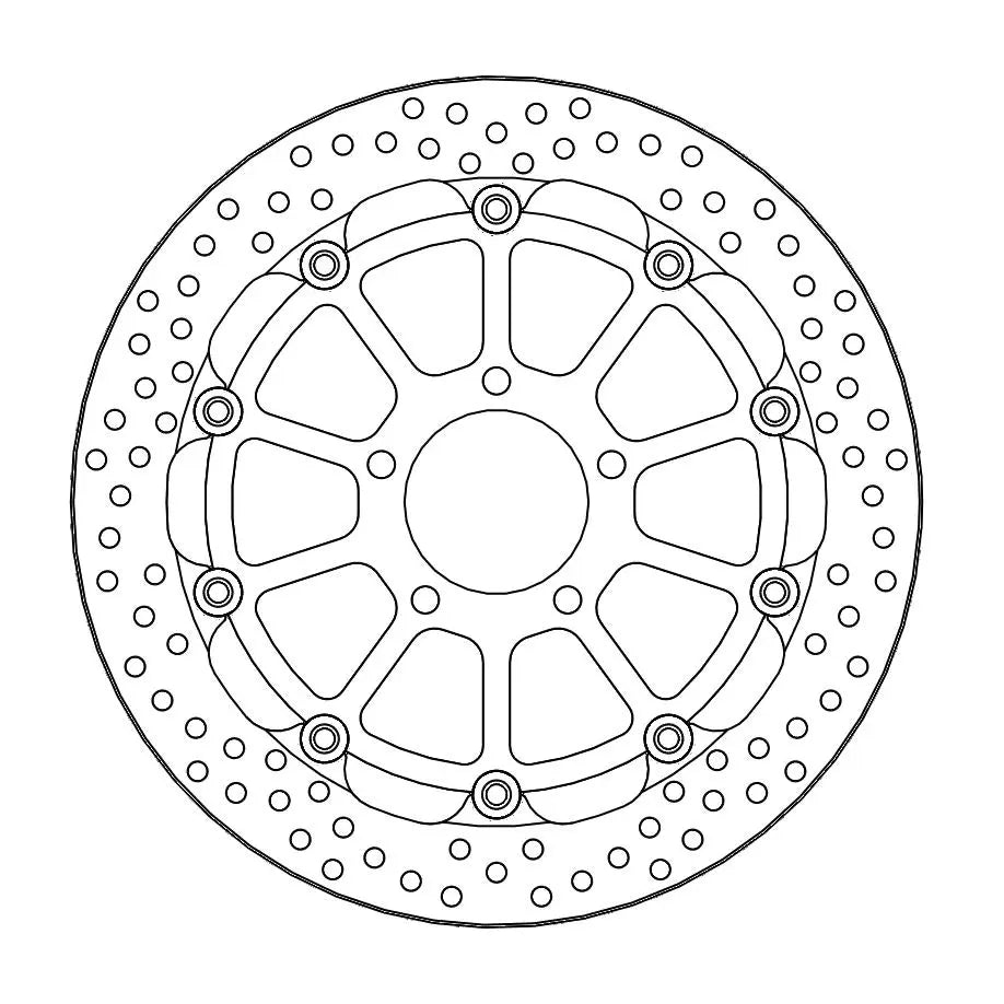 Moto-master Halo Flydende Racing Rotor - 320mm - Foran