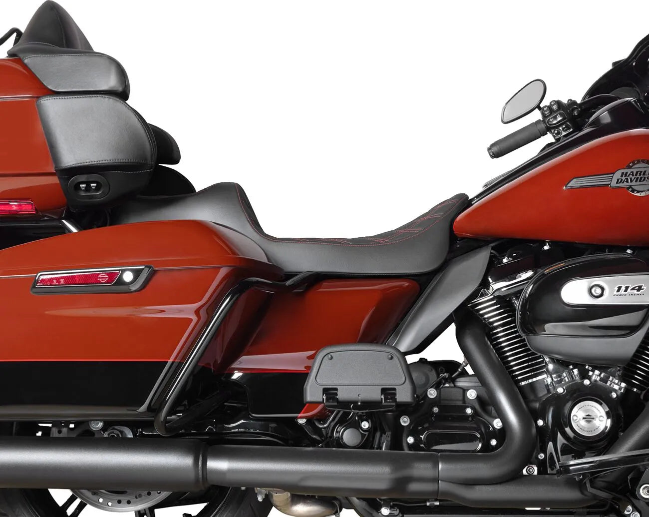 2-Up Drag Specialties Extended Reach Predator Iii Seat - For Harley Davidson