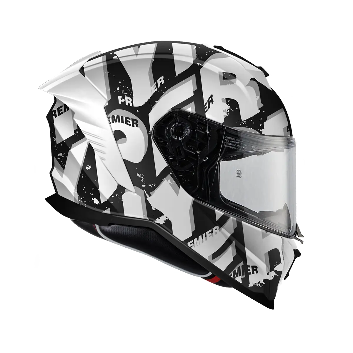 Premier Helmets Hyper Sr Helmet Full Face Street White/black