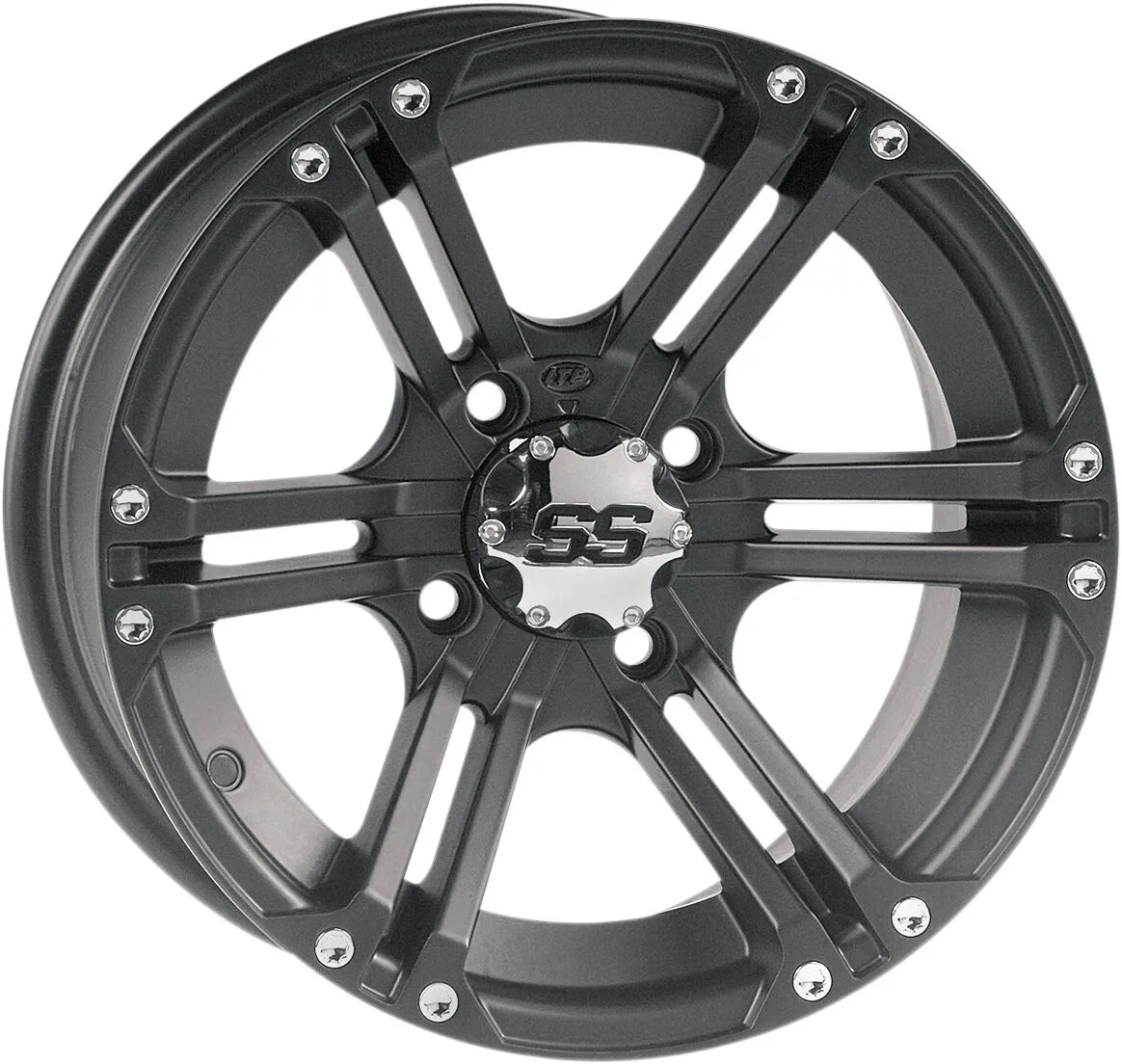 Itp Ss212 Alloy Wheel - Black Matte 12"