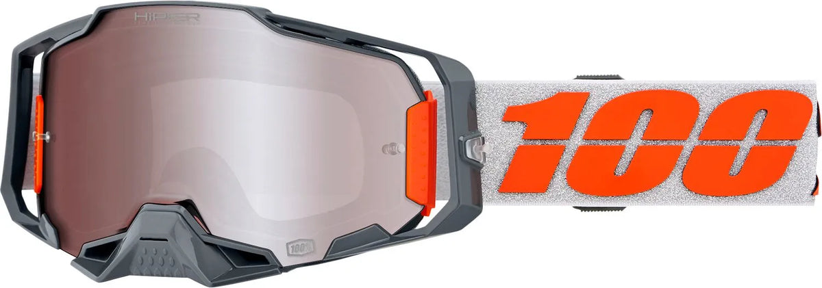 100% Armega HiPER Goggle Silver