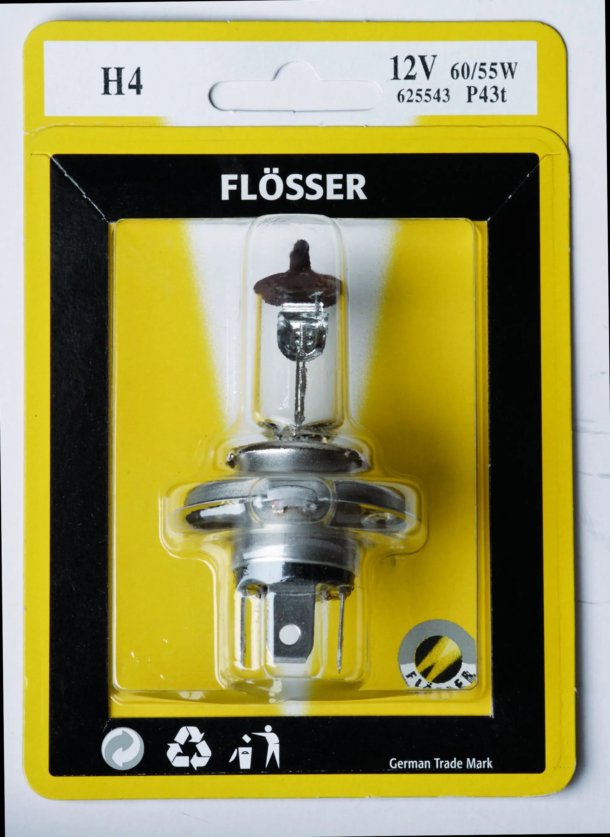 Flosser Halogen Headlight Bulbs - 10 Pack