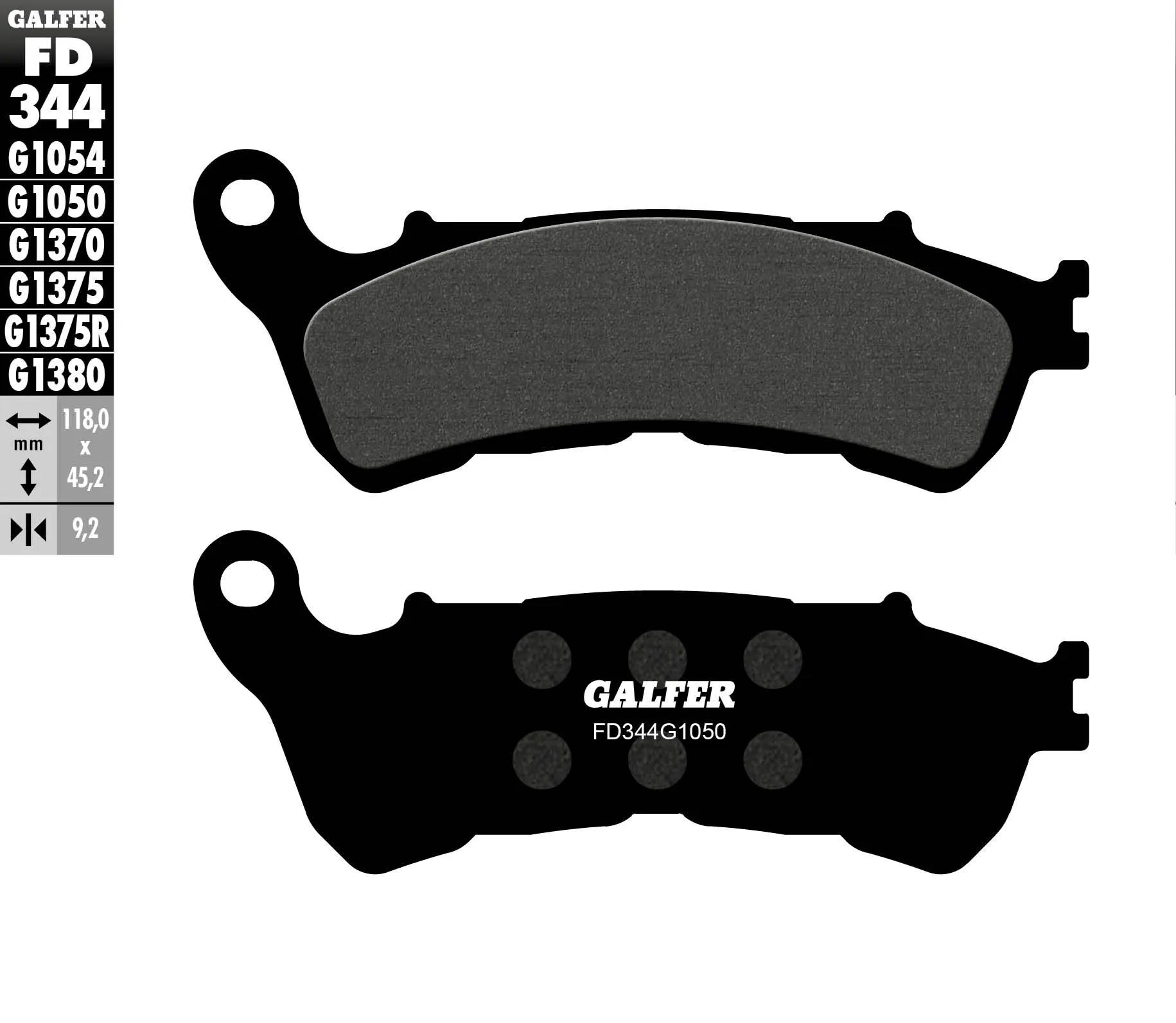 Galfer Organic Brake Pad Set For Motorcycles
