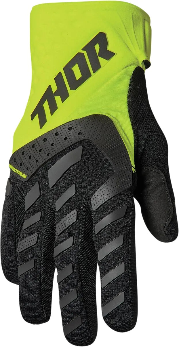 Thor Youth Spectrum Gloves - Black/Acid