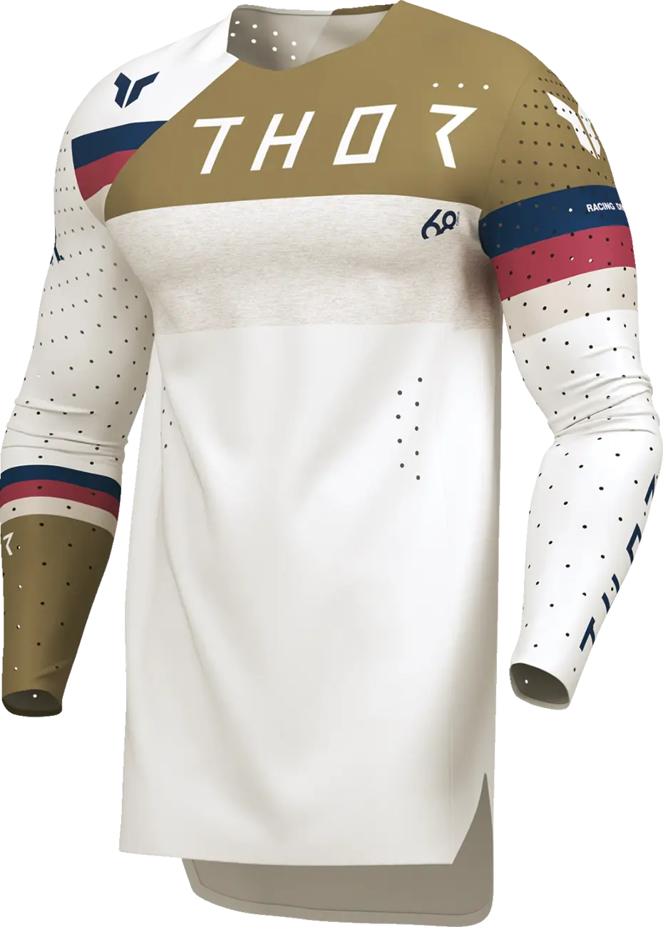 Thor Sportmode League Jersey - White/Tan/Maroon/Navy