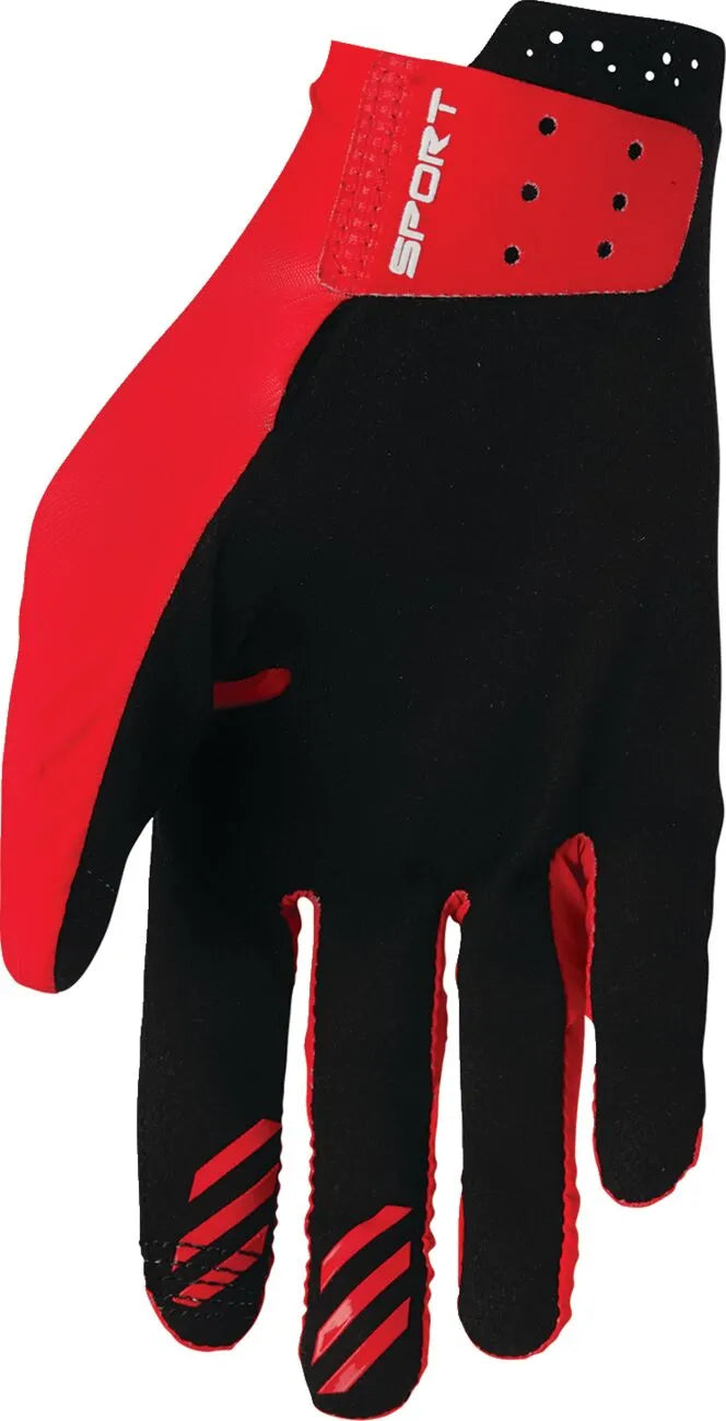 Thor Sportmode Iconic Gloves - Black/Red