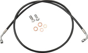 La Choppers Sort Flettet Bremse Slange Kit Til Ape Hangers