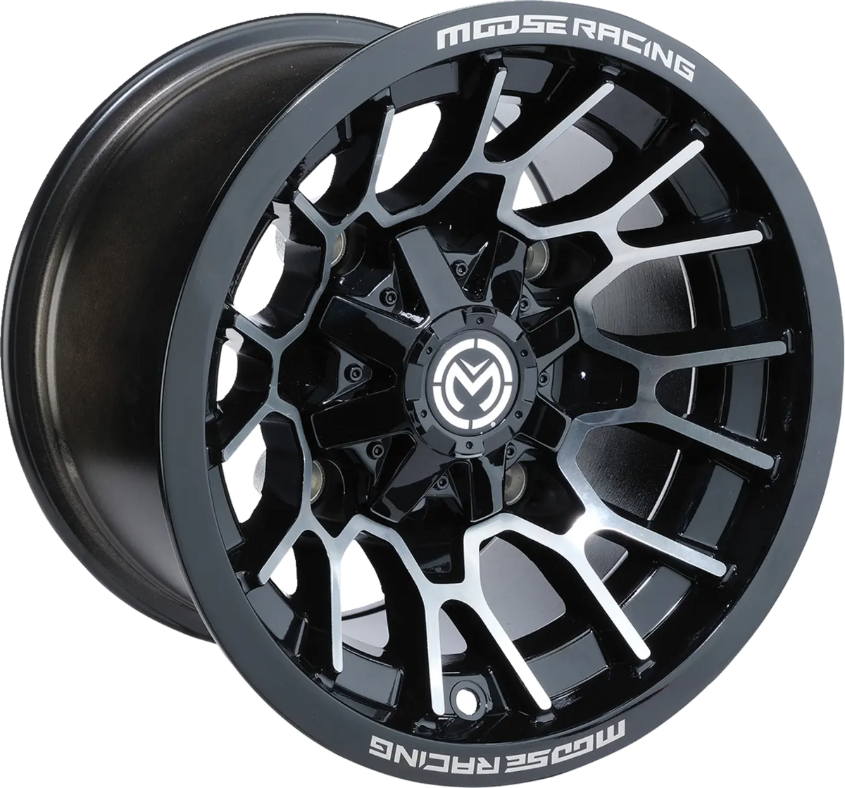 Moose Offroad Four Wheel 24X 14x7 4/136 Wheel Gloss Black