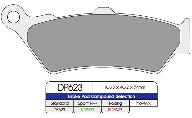 Dp Brakes Rdp Race Pads Til Højtydende Bremser - For & Bag