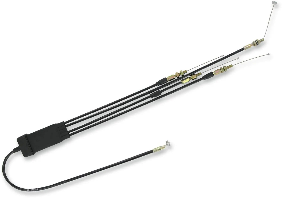 PARTS UNLIMITED Black Vinyl Throttle Cable for Motorcycles