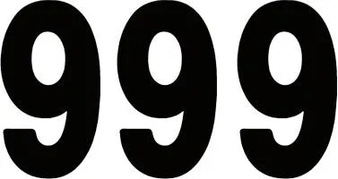 Factory Effex Pro Numbers Plate Graphic - Black 9