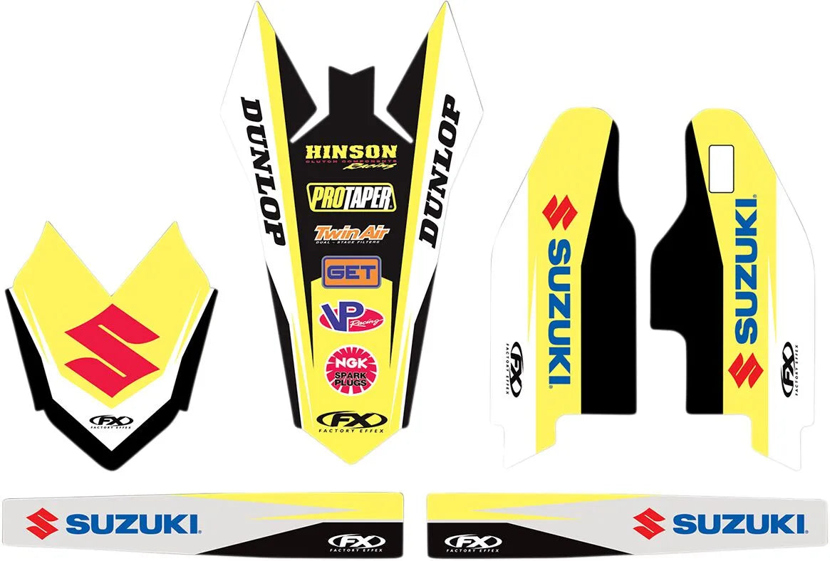 Factory Effex Team Suzuki Trim Kit Graphics