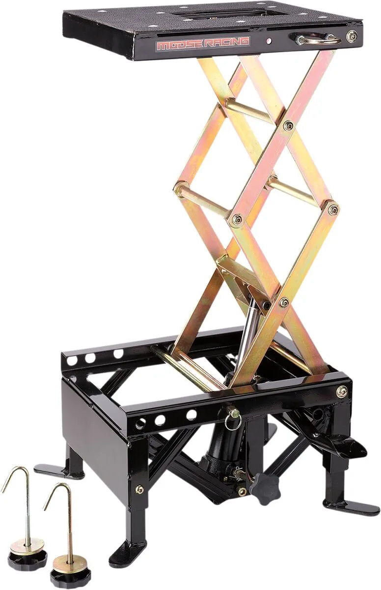Moose Offroad Hard-Parts Hydraulic Scissor Lift Stand Black