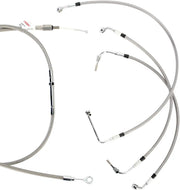 Burly Brand Stainless Braided Cable/Brake Line Kit for Ape