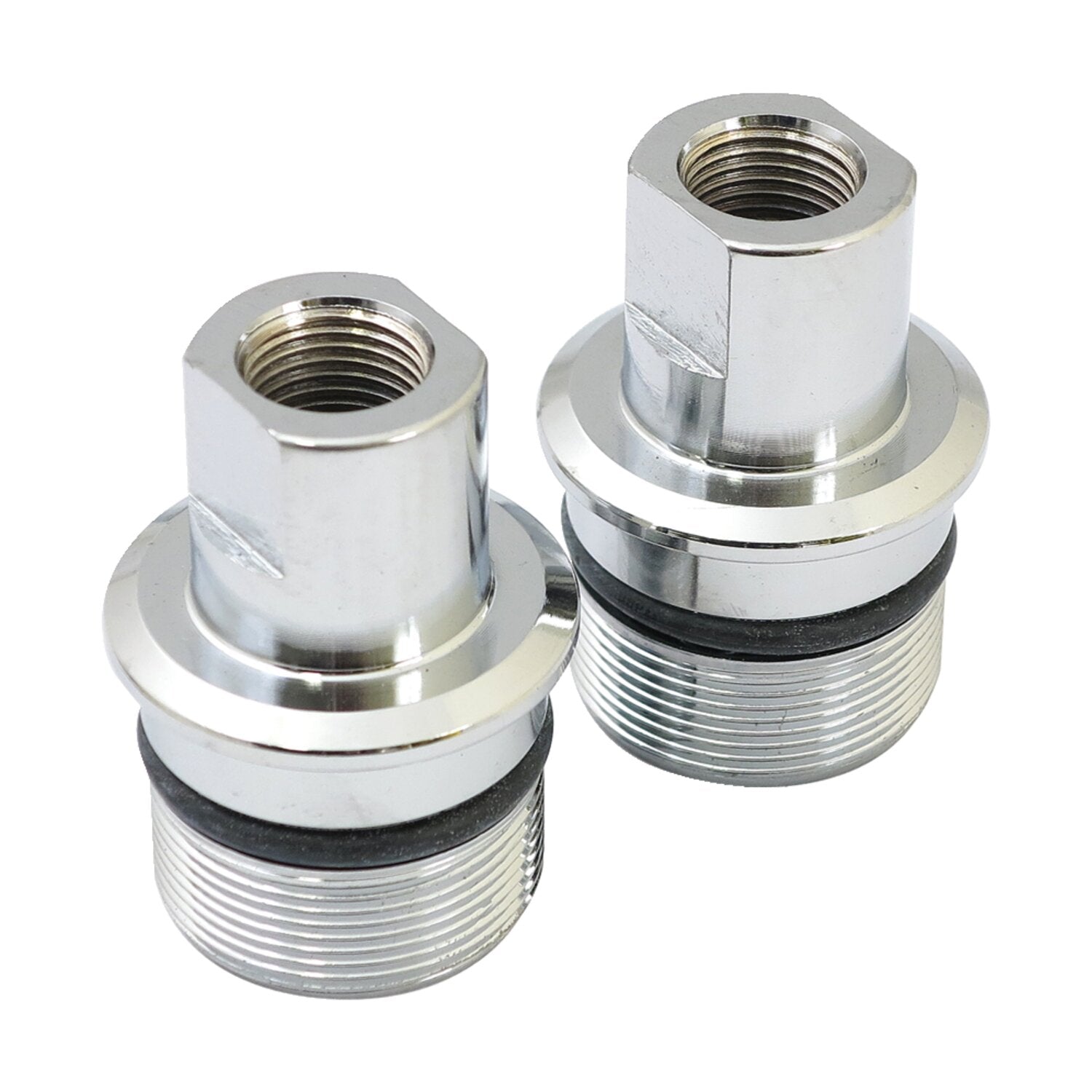 MCS Fork tube plug set - Chrome