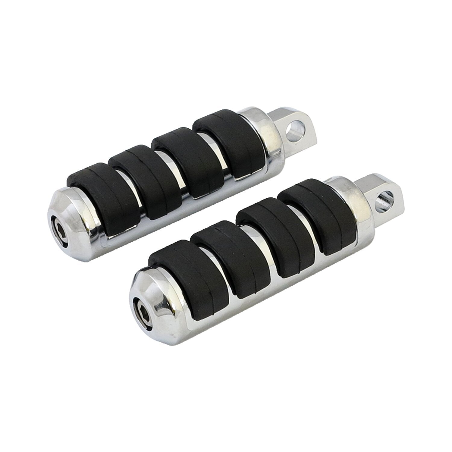MCS Comfort foot pegs - Small diameter - Chrome