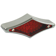 MCS Flat-lens diamond LED taillight - Chrome