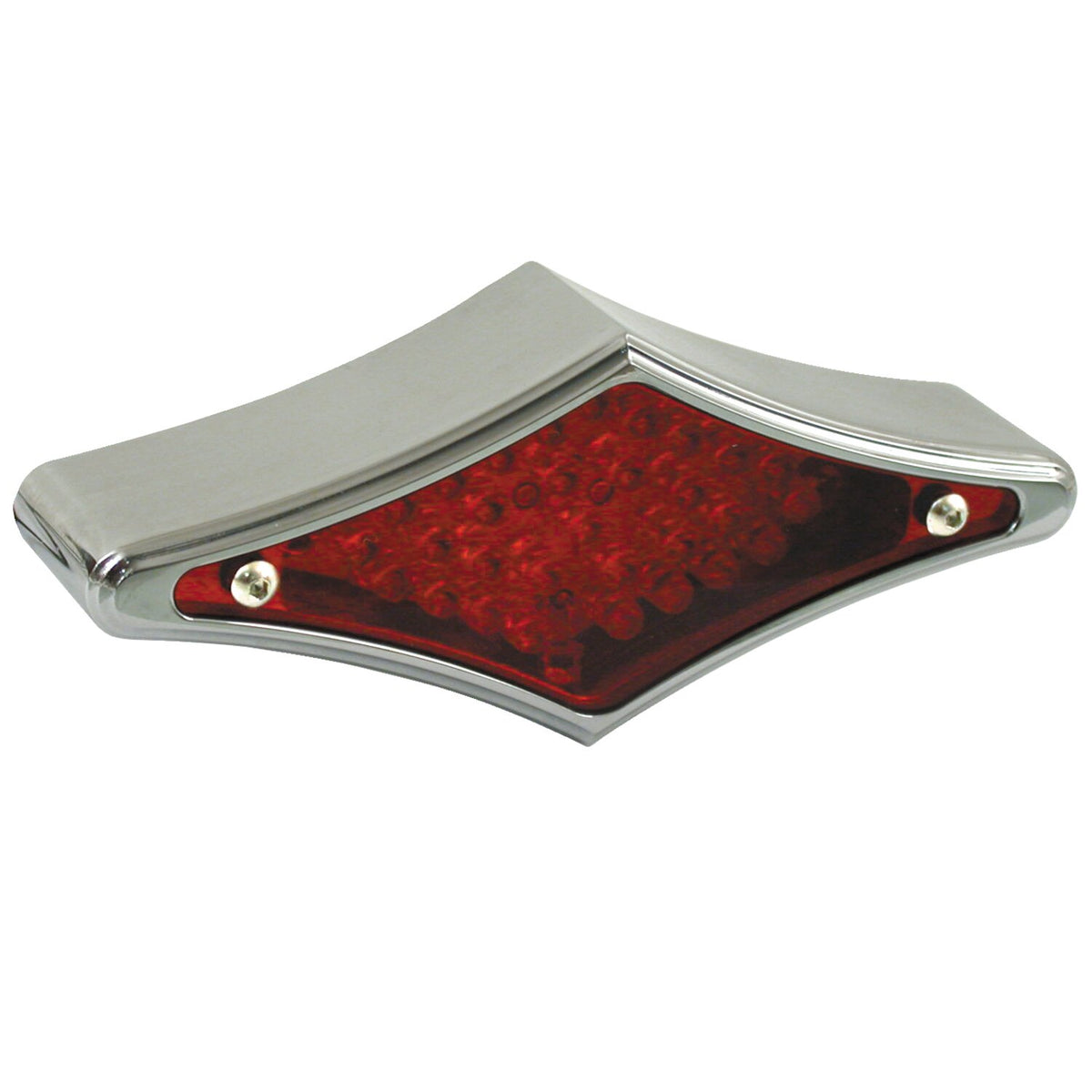 MCS Flat-lens diamond LED taillight - Chrome