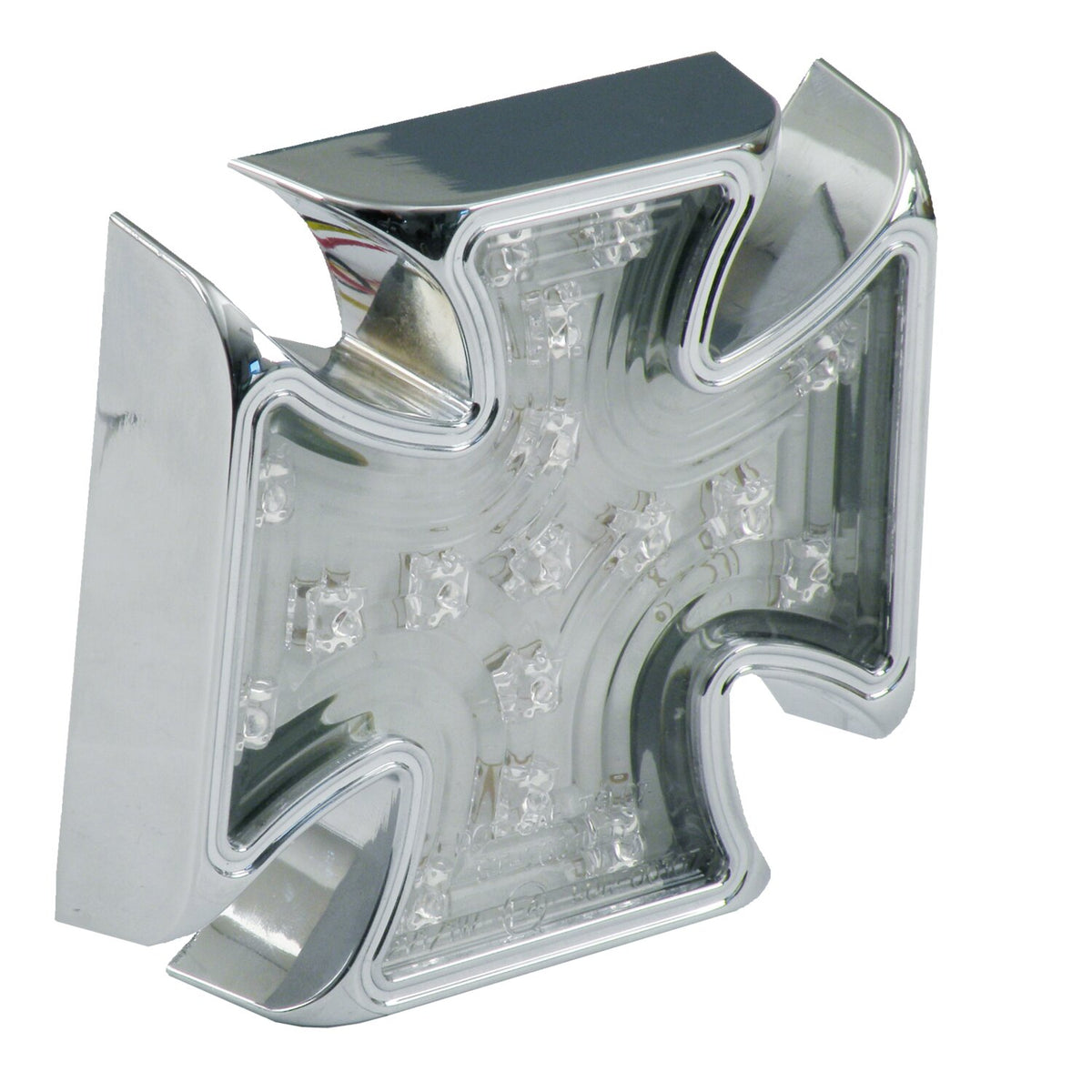 MCS Maltese cross billet LED taillight - Clear lens