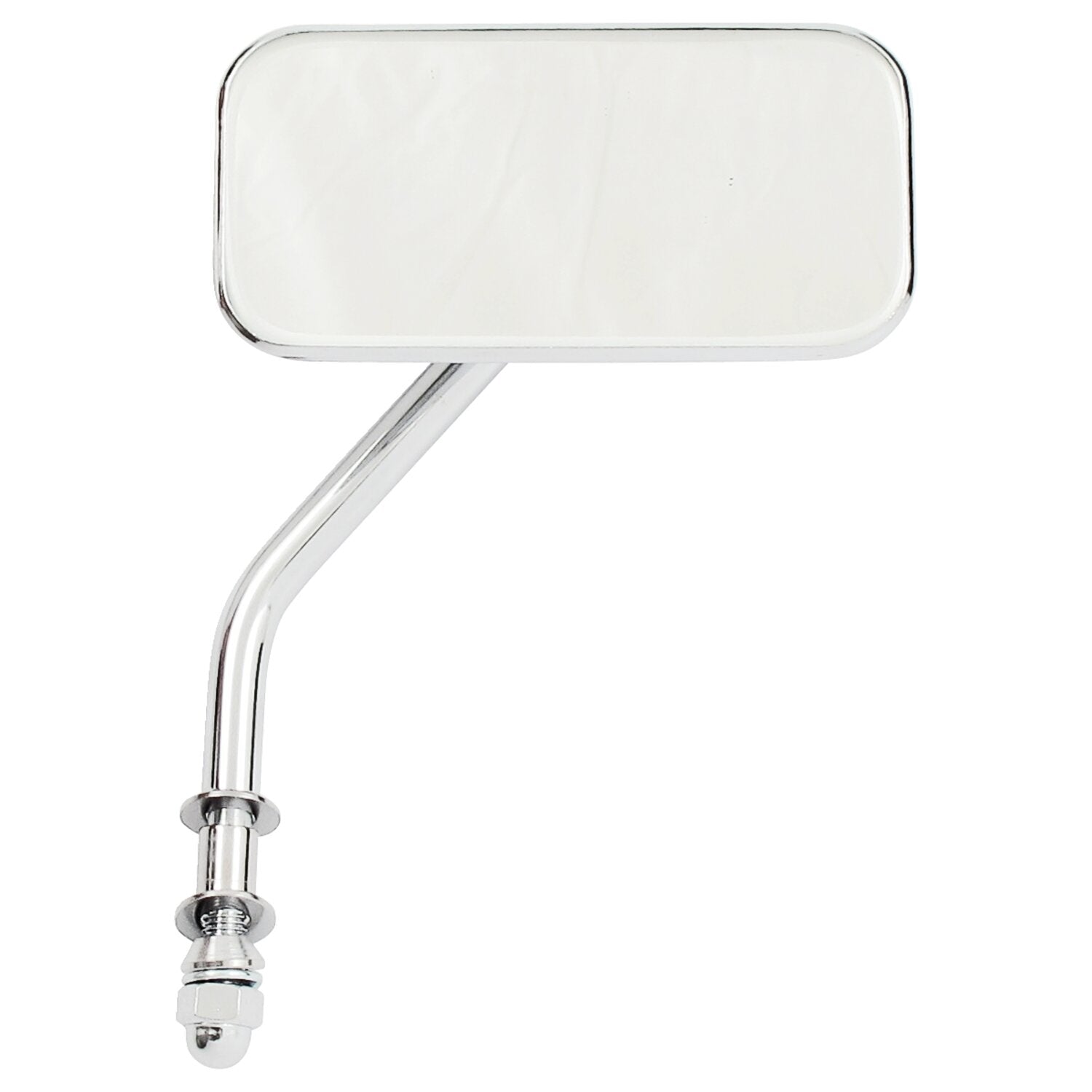 MCS Small rectangular mirror - short stem chrome