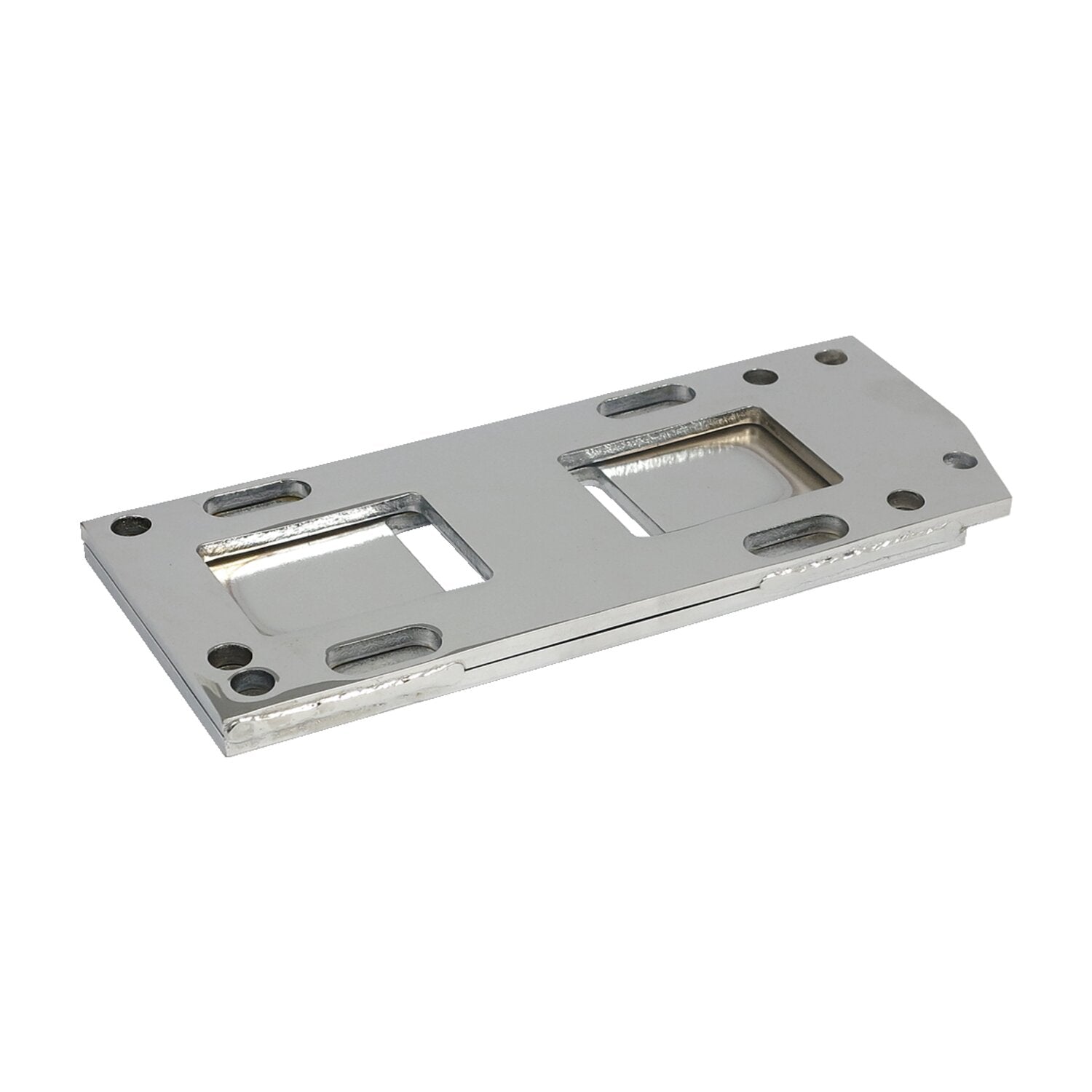 MCS 4-speed transmission mount plate - Chrome