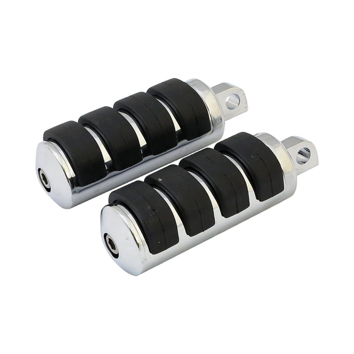 MCS Comfort foot pegs - Large diameter - Chrome