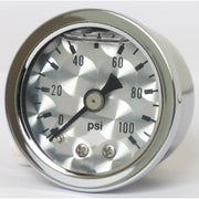 Marshall oil pressure gauge 0-100 PSI - Stainless housing