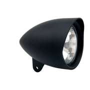 MCS Smoothie 4-1/2" headlamp with round visor - Black
