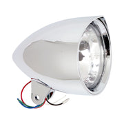 MCS Smoothie 5-3/4" headlamp with peak visor - Chrome