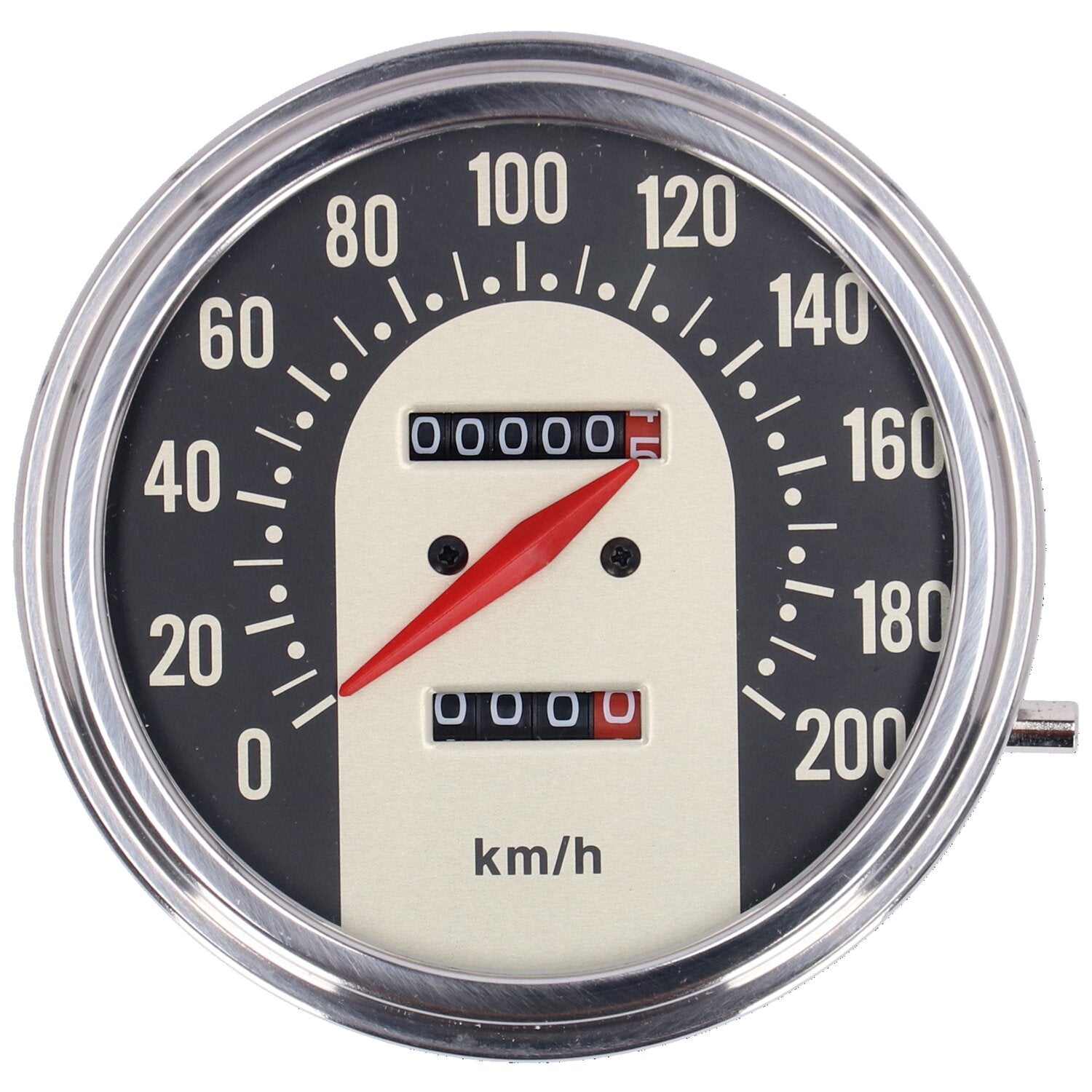 MCS FL speedometer '62-67 electra face' black/gold - 1:1 kmh