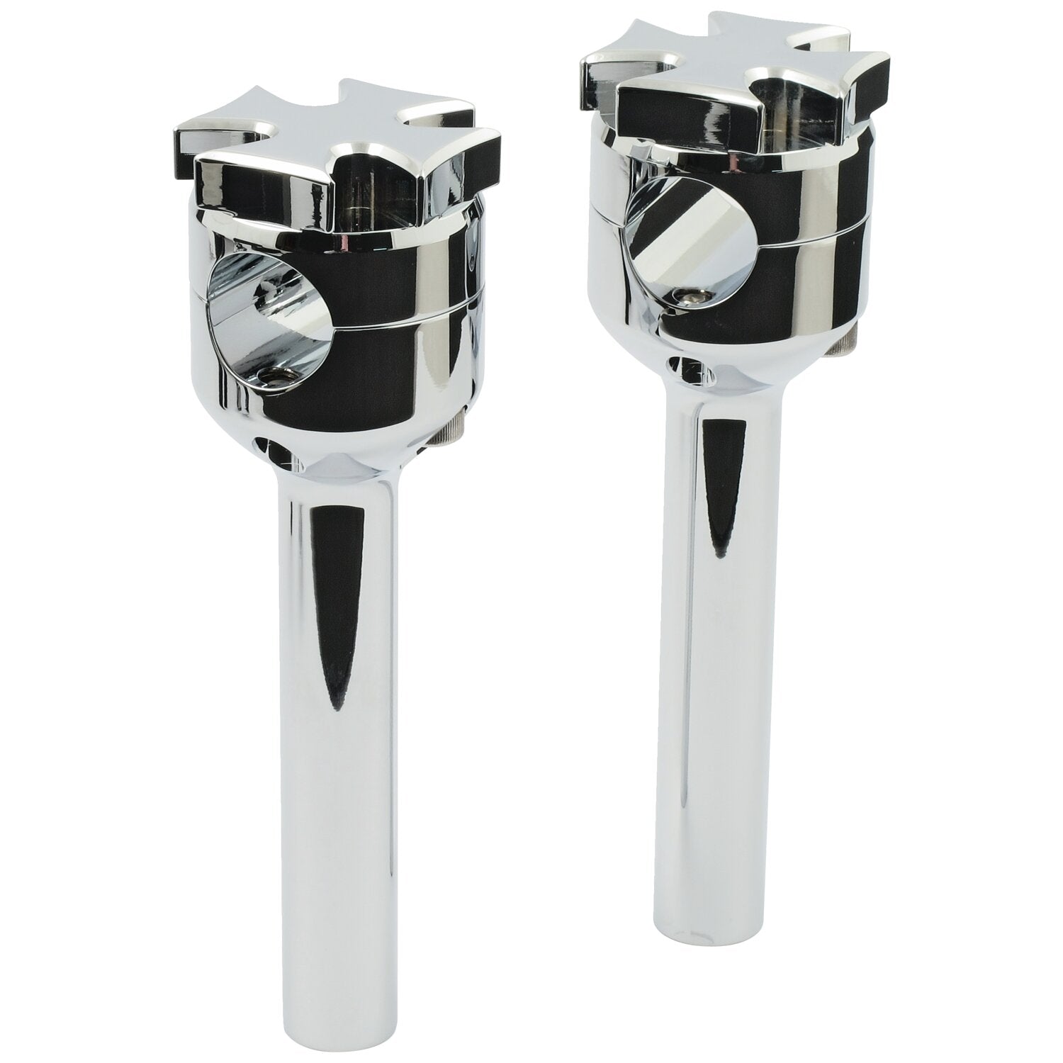 MCS Maltese riser set - 6" rise - Chrome