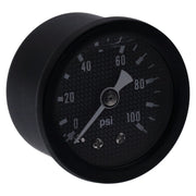 Marshall oil pressure gauge 0-100 PSI - Black housing