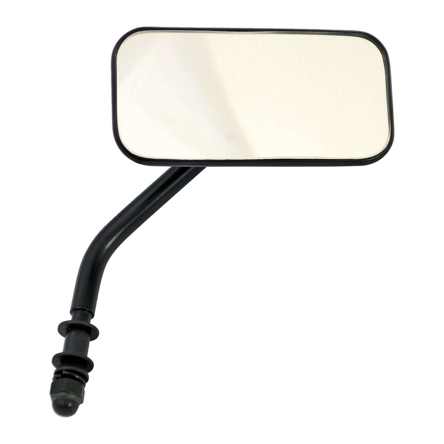 MCS Small rectangular mirror - short stem black