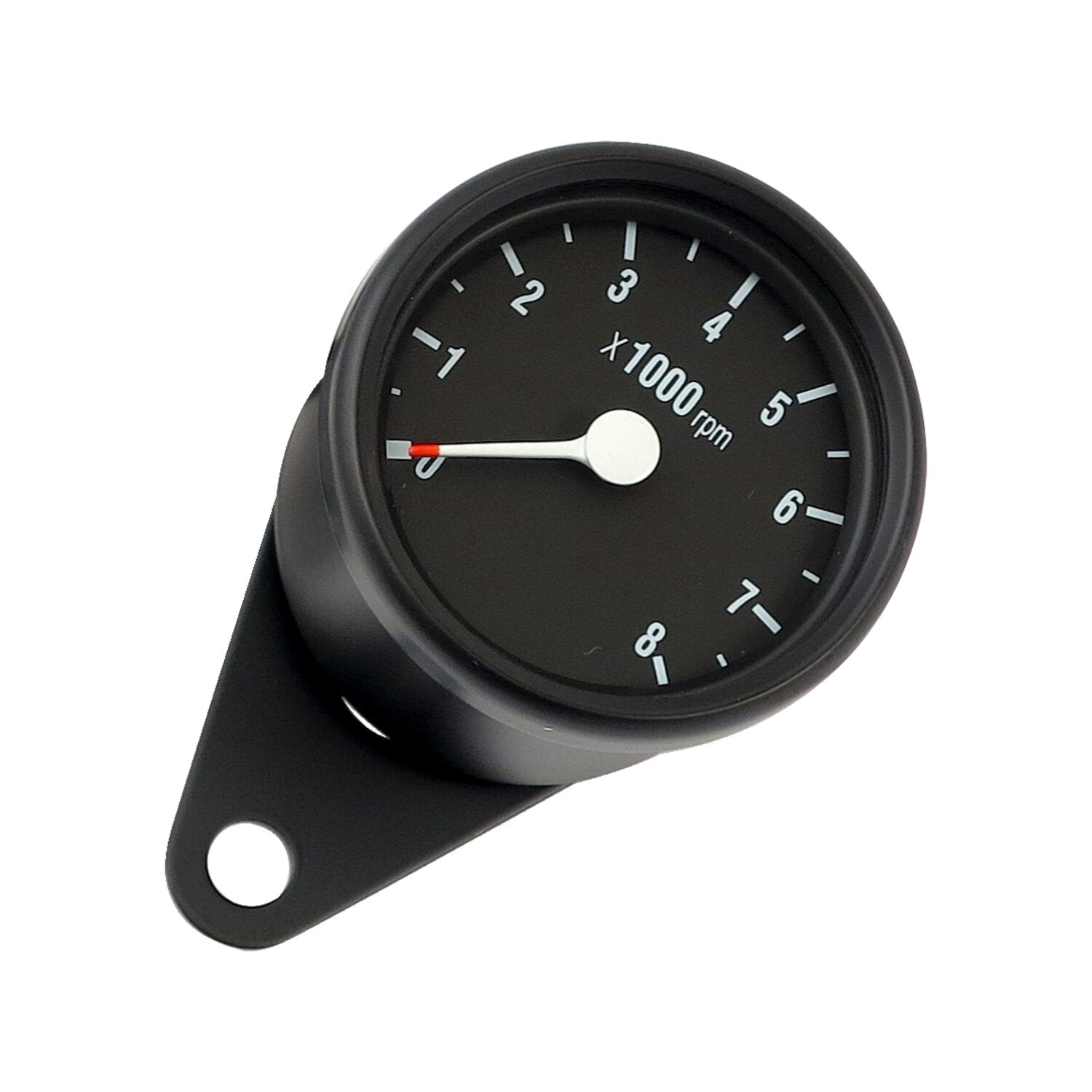 MCS Mini tachometer electronic - 8000 RPM - Black