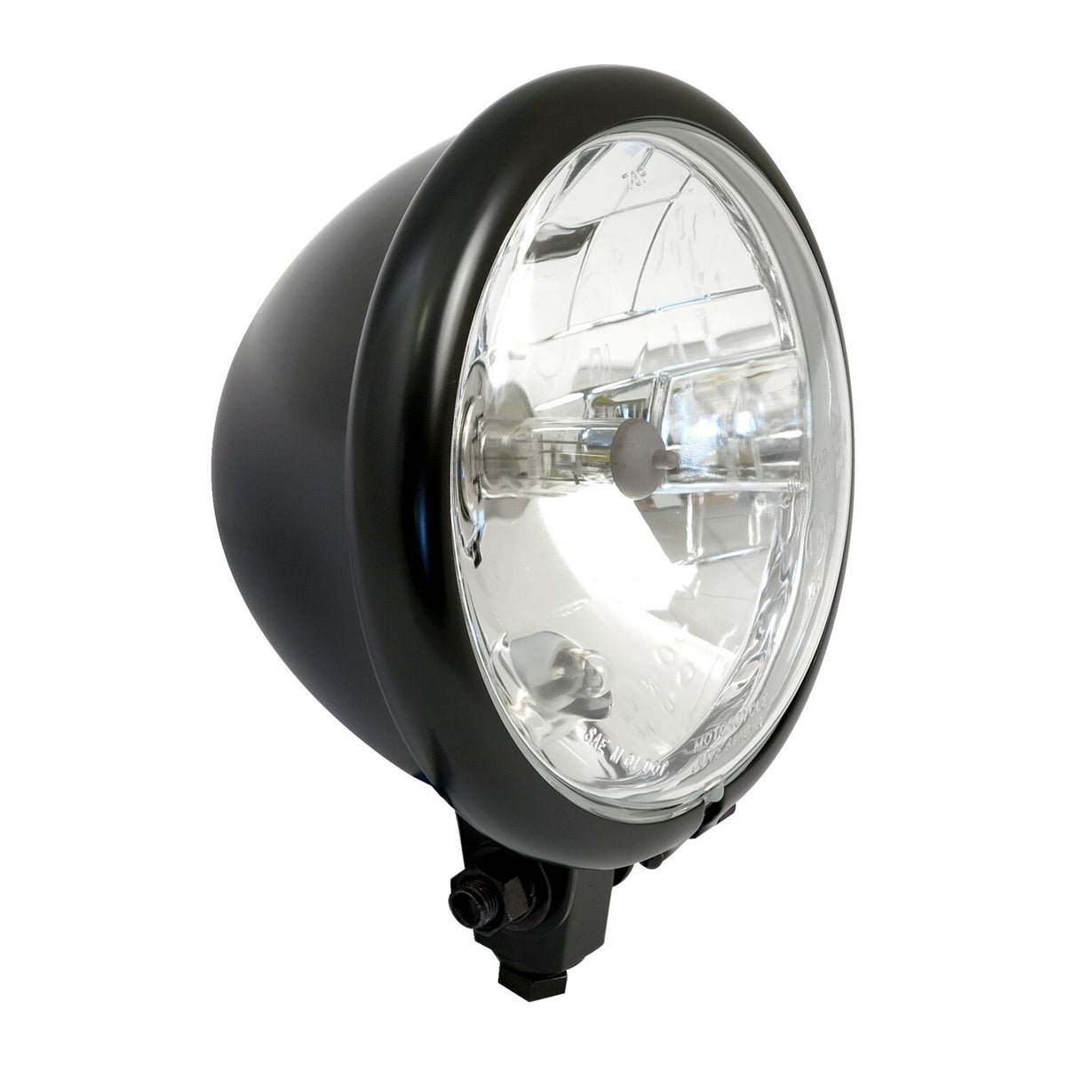 MCS Bates style 5-3/4" prismic H4 headlamp - Black