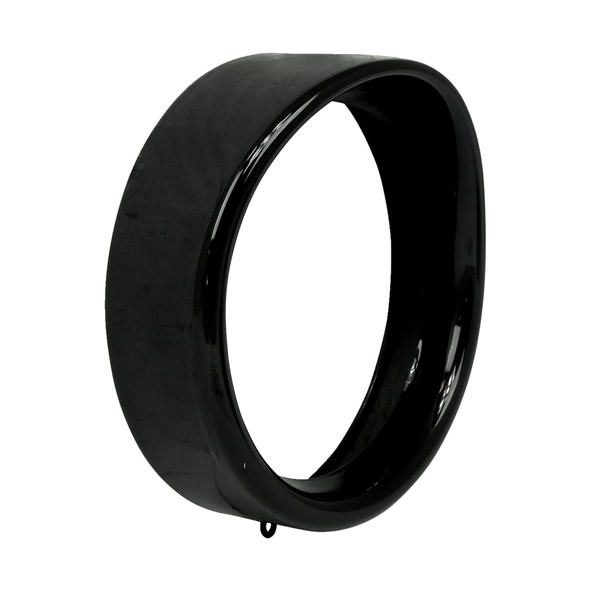 MCS Recessed trim ring with visor - 7" headlamp - Gloss black