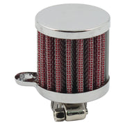 MCS Crankcase breather filter open - Chrome