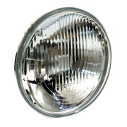 MCS Headlamp unit H4 - Ribbed lens - 7"