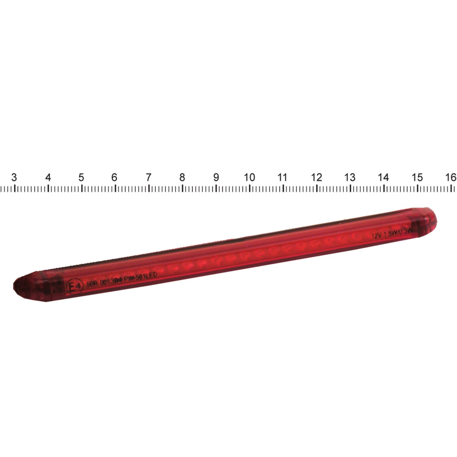 MCS LED taillight string red lens