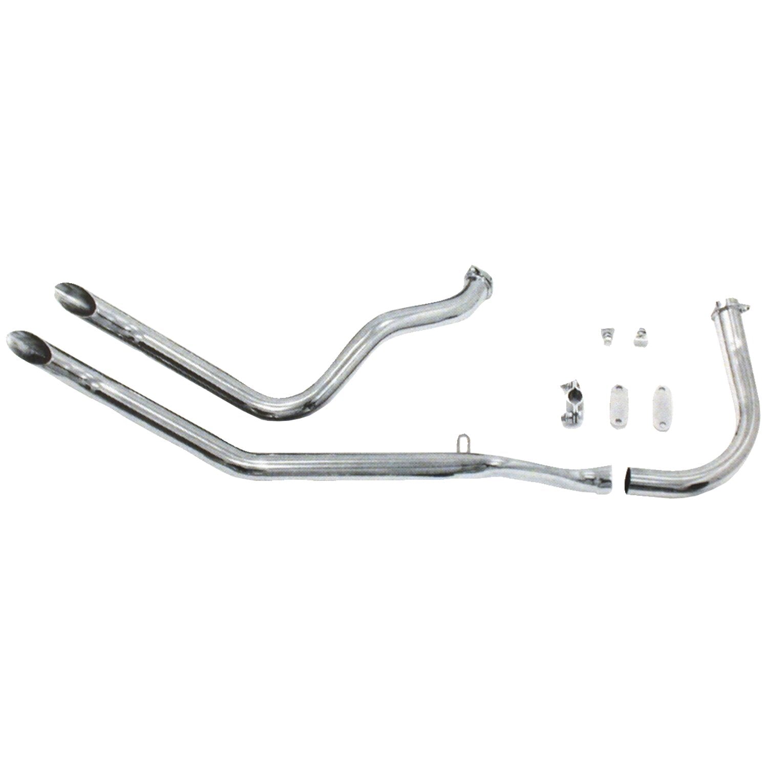 Paughco Upswept head pipes - Gooseneck - over Transmission