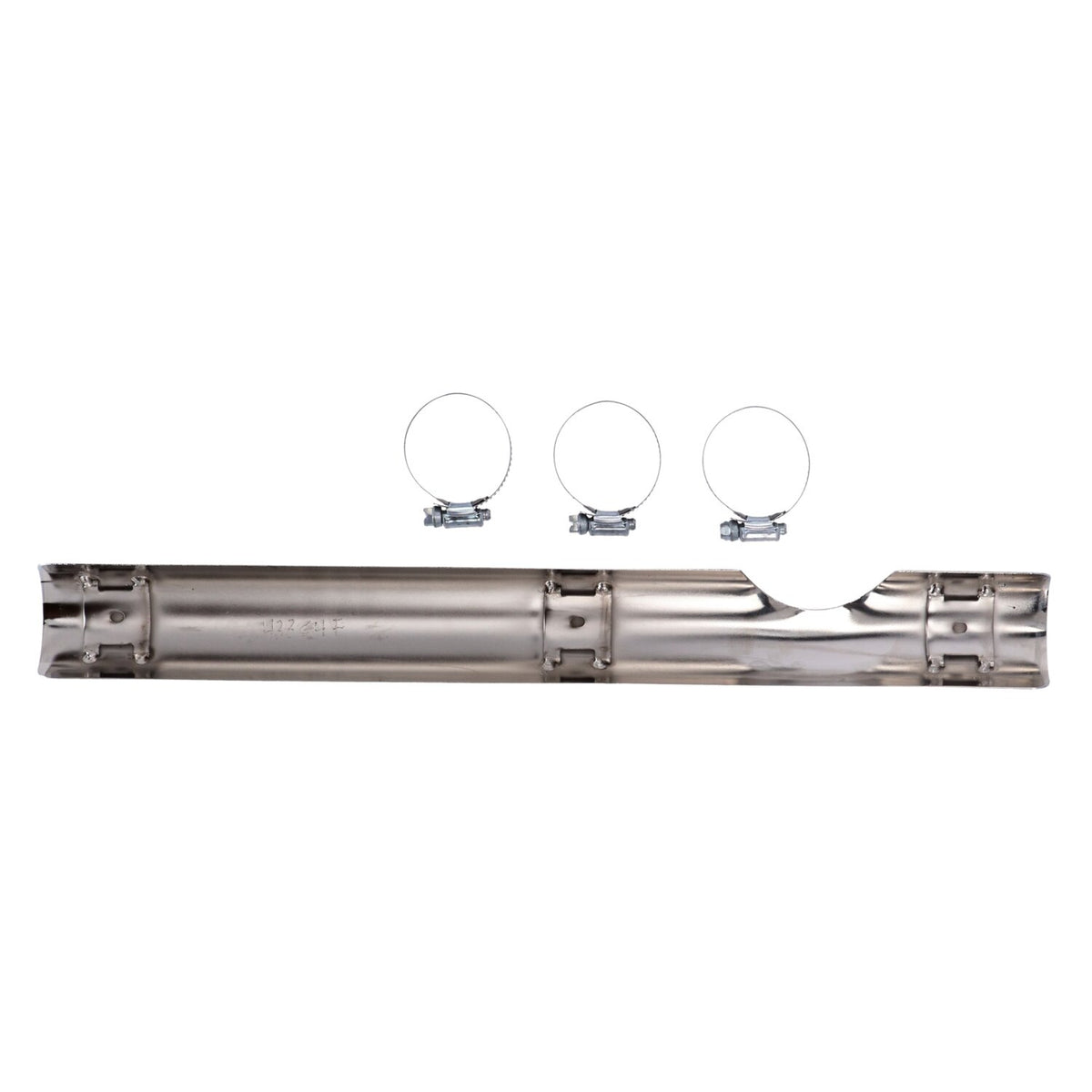 Paughco Heatshield front-low notched - Chrome