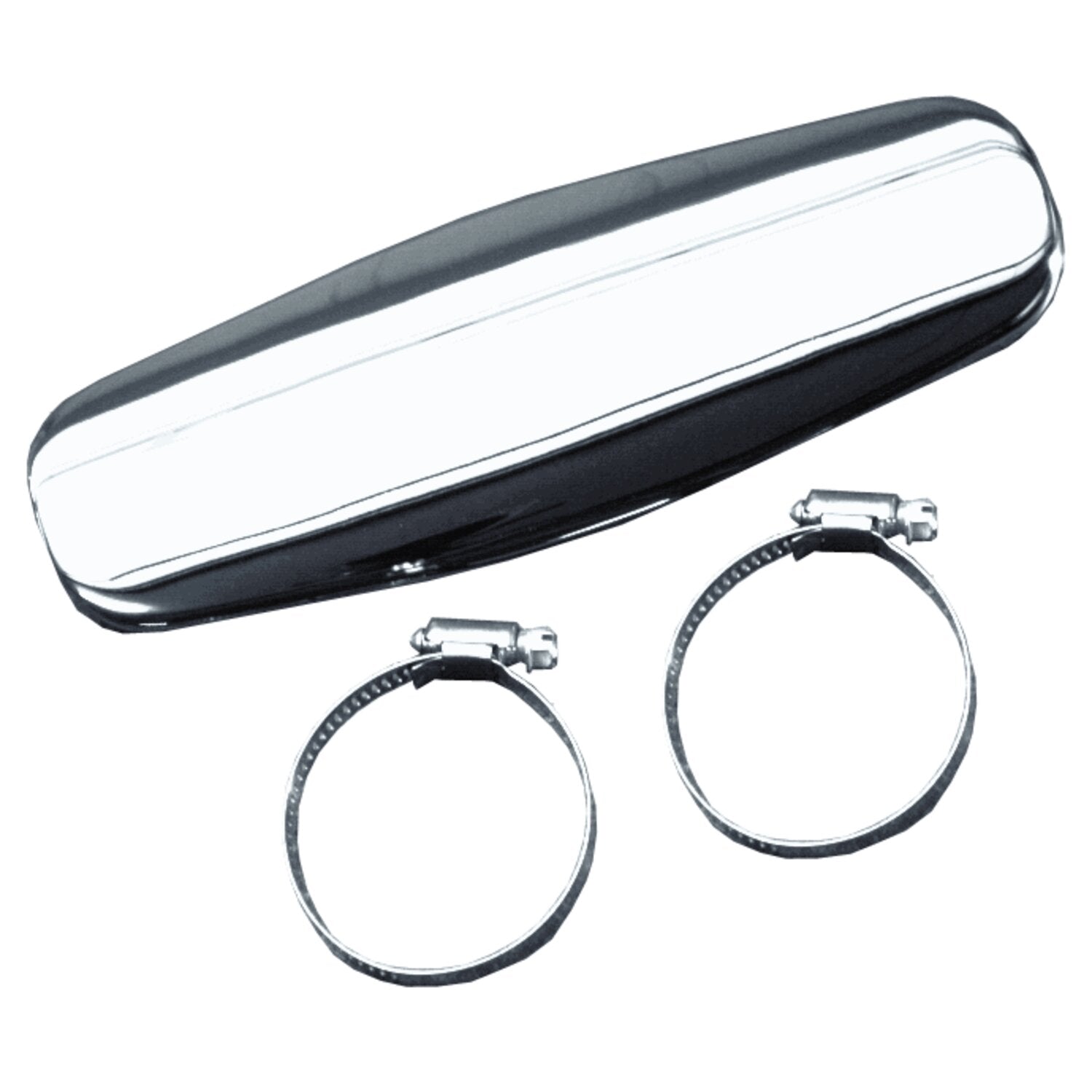 Paughco Straight Heatshield / boot guard - 14" - Chrome
