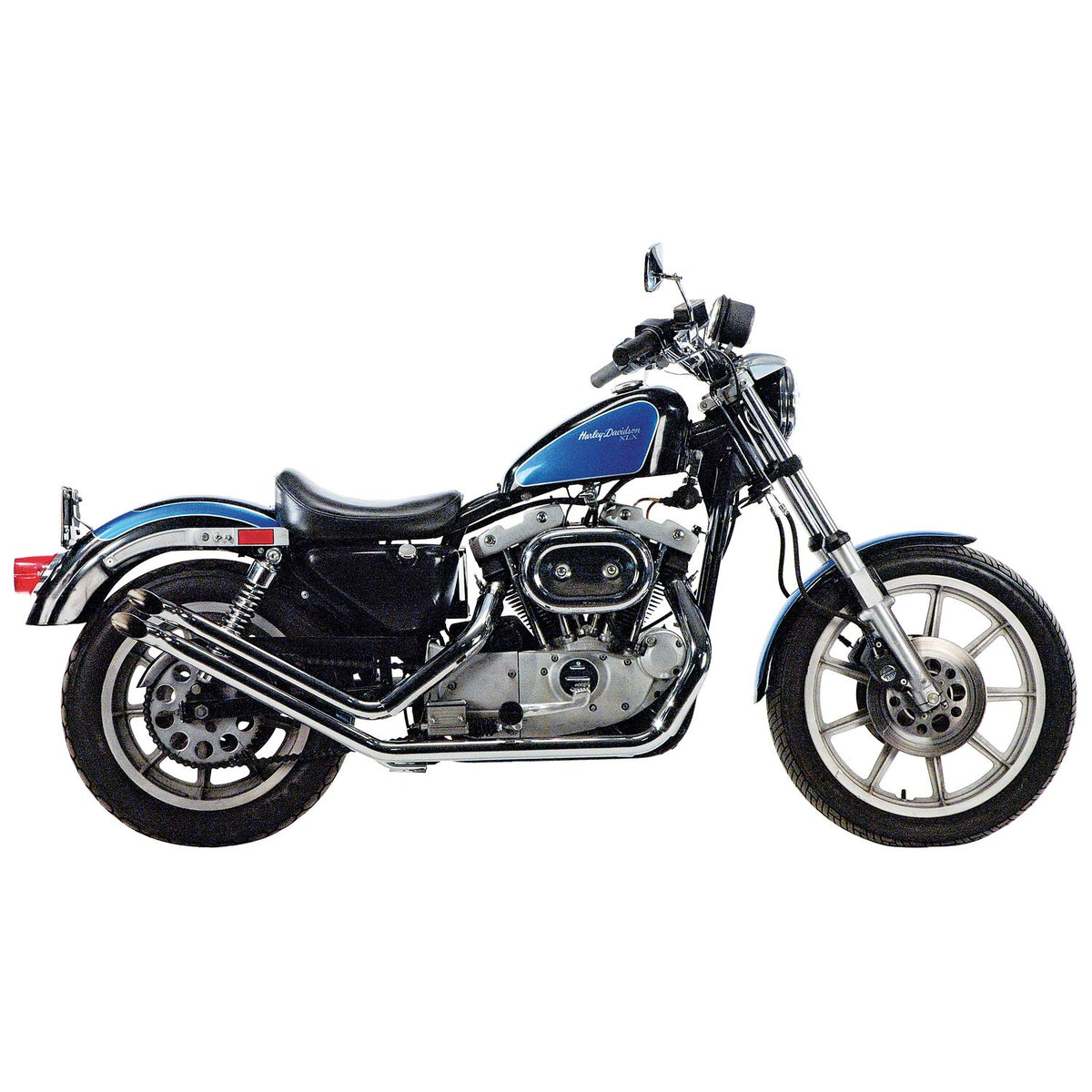 Paughco Upswept drag pipes - Gooseneck - Chrome