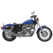 Paughco Upswept drag pipes - Straight cut - Chrome