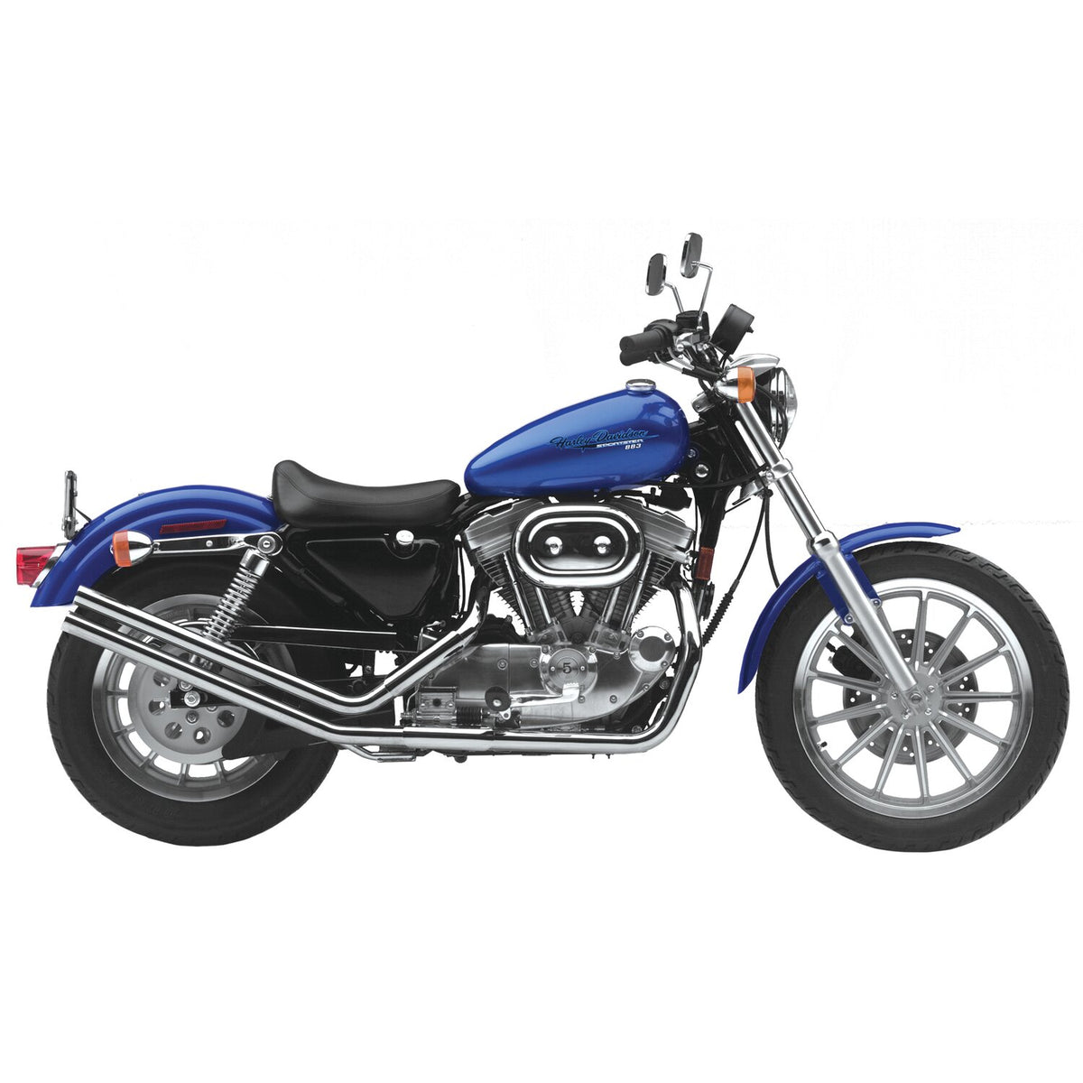 Paughco Upswept drag pipes - Straight cut - Chrome